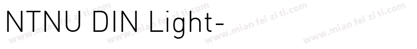 NTNU DIN Light字体转换